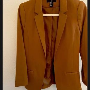 H&M Blazer size 4 camel brown color